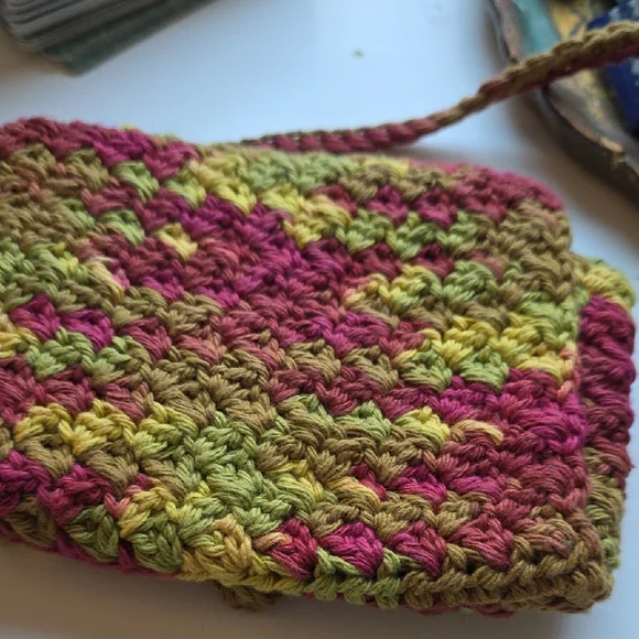 Fall Tarot Card Holder 3 Card Spread Layout Wrap- Handmade Crochet - Picture 2 of 10